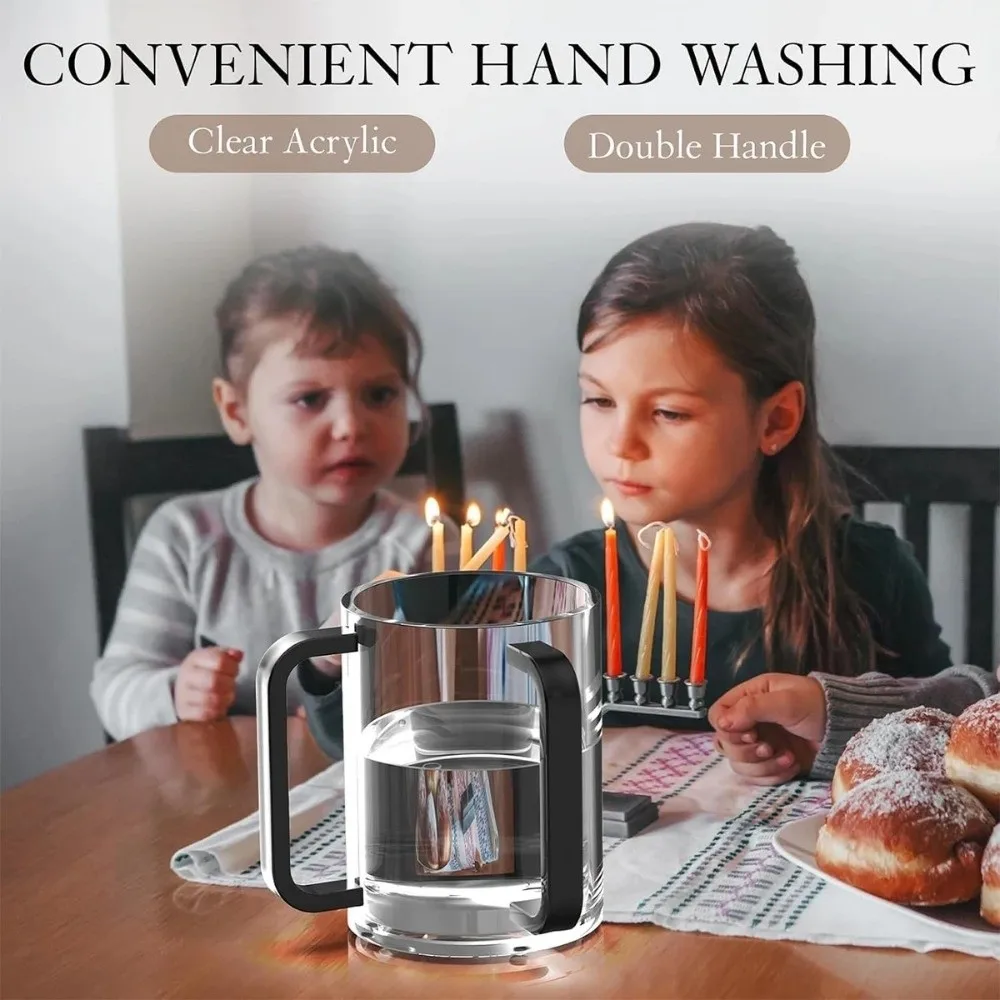 Transparent Acrylic Hand Washing Cup For Netilat Yadayim Ritual_voghion.com
