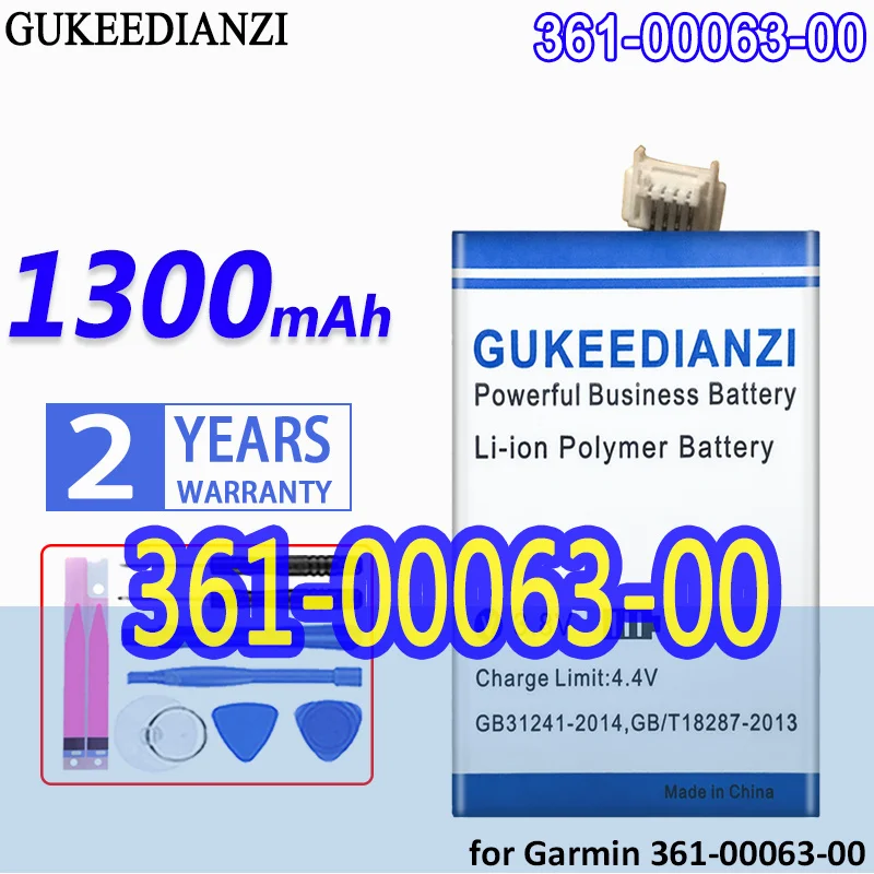 

High Capacity GUKEEDIANZI Battery 1300mAh for Garmin 361-00063-00