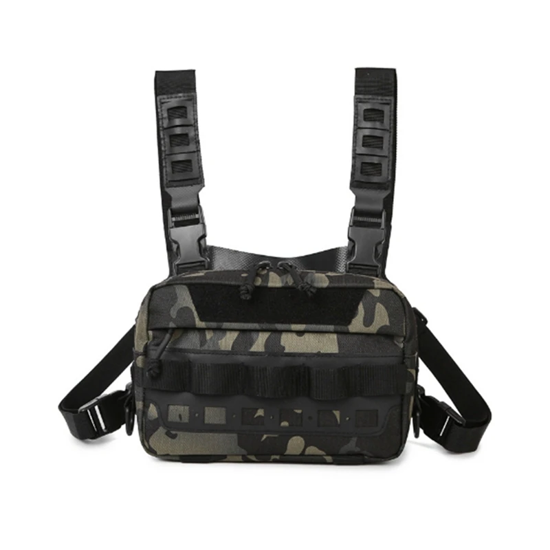 LALA Fishing Tackle Bag Chest Sling Pack Backpack Sports Waist Pack With Fishing Lures For Camping Hiking EDC