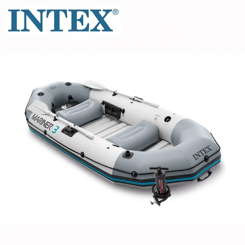 

Оригинальный комплект из 3 лодок Intex 68373 MARINER, надувной каяк, весельная рыбалка, понтонная лодка, Каноэ