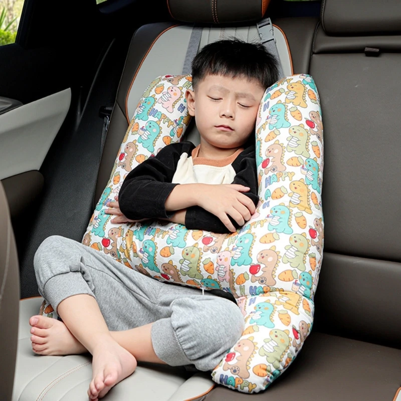 Headrest Safety Pillow Cushion H-Shape Car Back Seats Travel Pillow for Kid