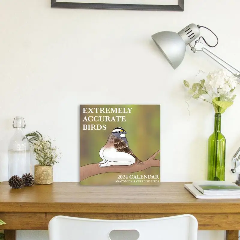 Calendar Of Extremely Accurate Birds 2024 Decorative Wall Calendar Bedroom  Living Room Office School Calendars For Bird Lovers - AliExpress
