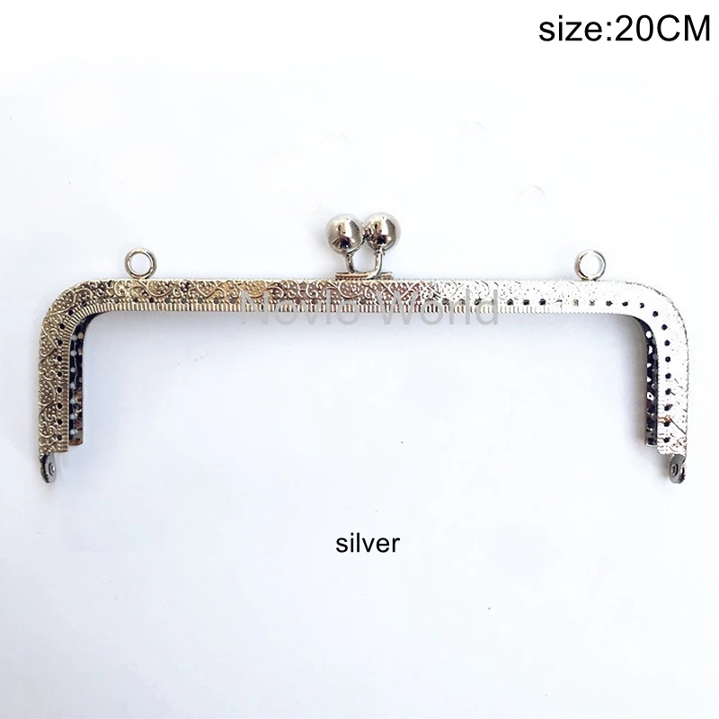 10pcs 20cm  5 colors  Metal Frame For Bag  Handbag Frame Purse Making Kiss Clasp Lock Accessories For Bags Hardware