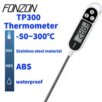 Kitchen Digital Cooking Thermometer -50~300℃ Meat Food Temperature Tester for Cooking /BBQ/Milk TP300 Food Thermometer 1