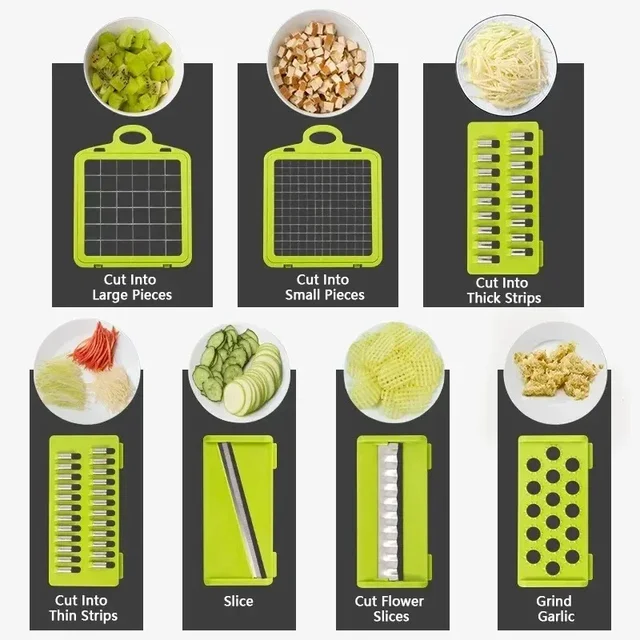 14/16 in 1 Multifunctional Vegetable Chopper Handle Food Grate Food Chopper Vegetable Slicer Dicer Cut Kitchen Items cocina 5