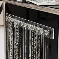 Cintres de collier porte-colliers en acrylique organisateur de bijoux mural porte-collier suspendu pour colliers Bracelets chaînes 3