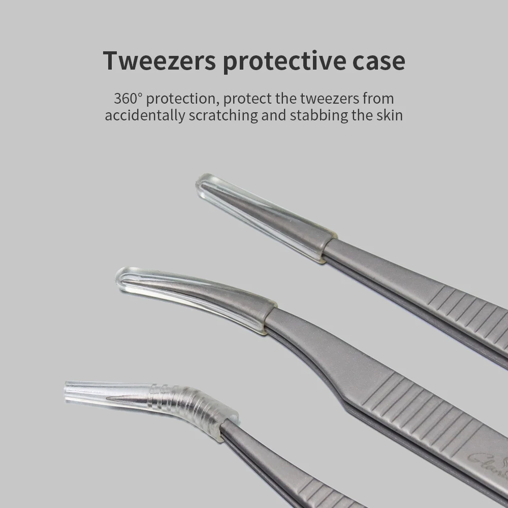 GLAMLASH Eyelash Extensions Tweezers Lash Artists High Precision Stainless Steel Superhard Anti-Static Tweezers 6