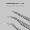 GLAMLASH Eyelash Extensions Tweezers Lash Artists High Precision Stainless Steel Superhard Anti-Static Tweezers 6