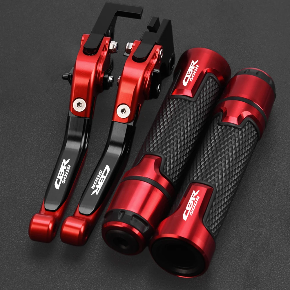 

Motorcycle Accessories Adjustable Brake Clutch Levers Handlebar Grips FOR HONDA CBR500R CBR 500 R 2013-2018 2017 2016 2015 2014