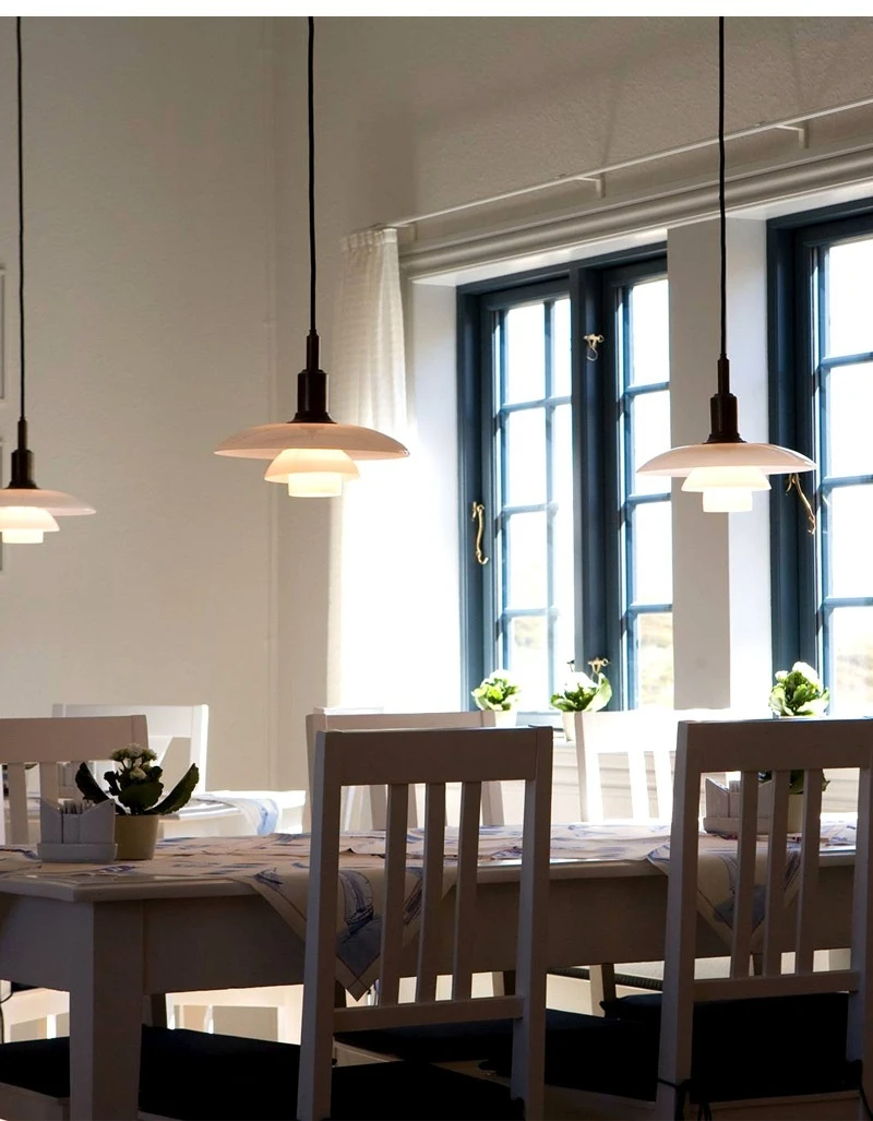 Creative Glass Chandeliers Simple Living Room Bedroom Home Decor Modern Hanging Lamp Nordic Flying Saucer Led Pendant Lights
