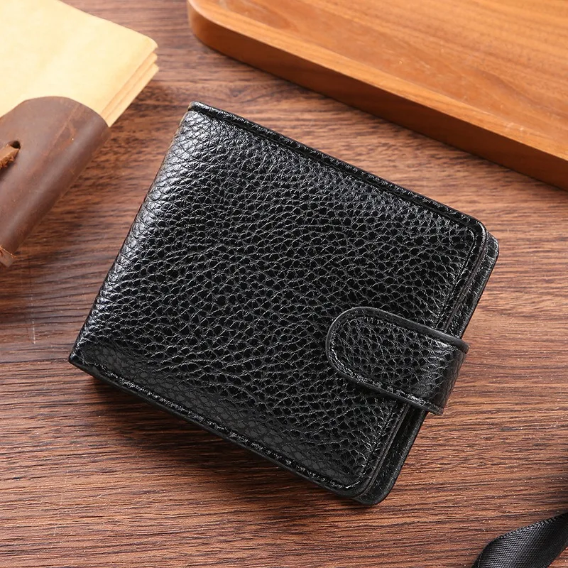 PU Leather Mens Wallet Premium Product Wallets for Man Short Black Walet Portefeuille Homme Short Purses 2