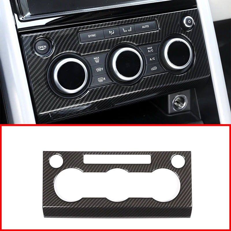 

Для Land rover Discovery 5 LR5 L462 2017-2019 ABS углеродное волокно автомобильный центр кондиционера панель Крышка отделка автомобильные аксессуары