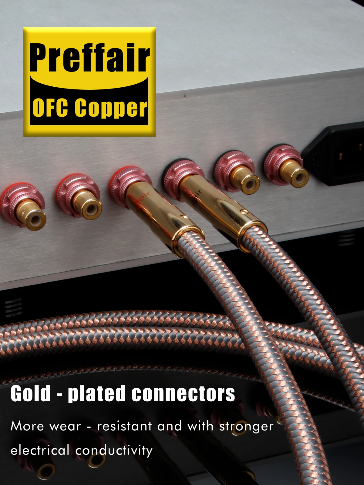 Paar HiFi XLR-Kabel OCC XLR-Audiokabel Mikrofonkabel Vergoldeter Stecker (männlich zu weiblich) Hochreines Symmetrisches Audiophiles Kabel – Detail 11