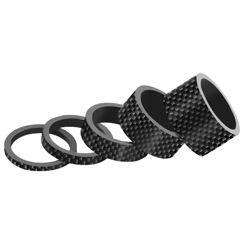 RIDERACE Fahrrad-Headset-Abstandshalter 28,6 mm 1-1/8 Zoll MTB-Fahrrad-Vorderradgabel-Vorbau, Kohlefaser-Unterlegscheibe, ultraleichte Anpassung, Zubehör – Detail 8