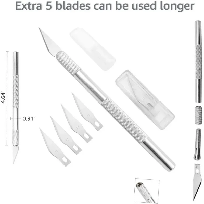 8pcs Car Tint Kit Vinyl Wrap Tool Window Film Squeegee Scraper Stickers Cut Knife Trimmer Installing Vehicle Styling Accessories