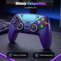 Gamepad RGB For Playstation 5/PS5 Pro/Slim/PC Wireless ps5 controller Dual Vibration Marco/Turbo Function 3D Game Joystick 2