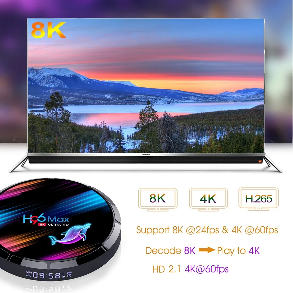 Superbox Tv Apph96 Max X3 8k Android Tv Box - Amlogic S905x3, 4gb Ram,  128gb Rom