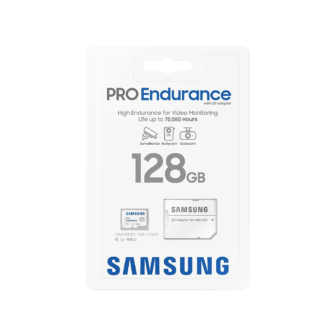 삼성 PRO Endurance 256GB 128GB 마이크로SD 메모리 카드 Class10 U3 V30 TF 카드 (대시캠, 바디캠, 보안 카메라용)