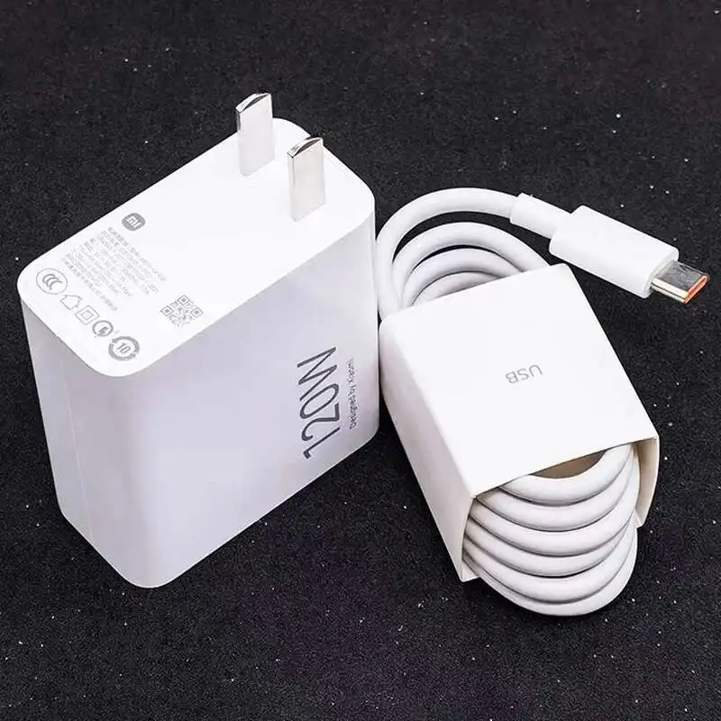 Charger Adapter 120W Original Charger Turbo Fast Charging EU/US Plug Power Adapter 6A Type C Cable For Redmi K80 K70 K50 Pro charger adapter