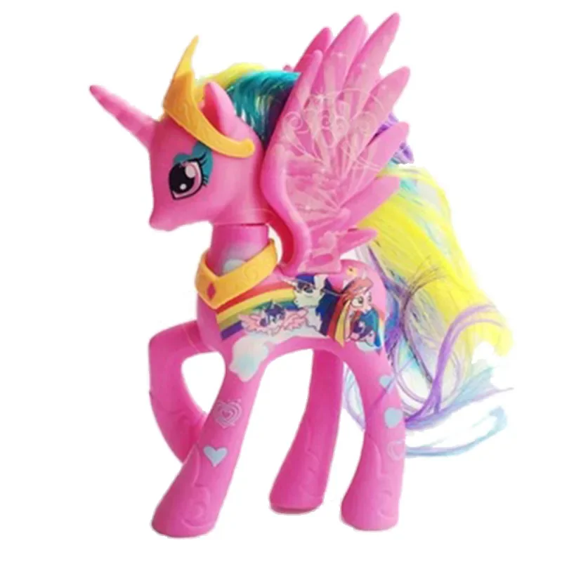 thumbnail image 4 of Figura de acción original de Little Pony de 14 cm, modelo de juguete de dibujos animados, caballo, muñeca de anime, decoración de pasteles, colección de juguetes para niñas, regalos para niños, 4 of 5