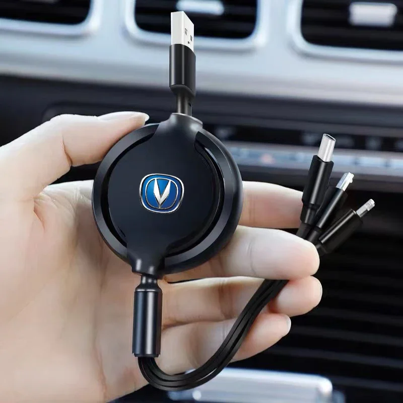 3-в-1 Micro Data Wire USB Type C, быстрое зарядное устройство для Changan CS75 CS55 CS15 CS35 EADO CX70 CS85 UNI-T CS95 F70 Alsvin Hunter