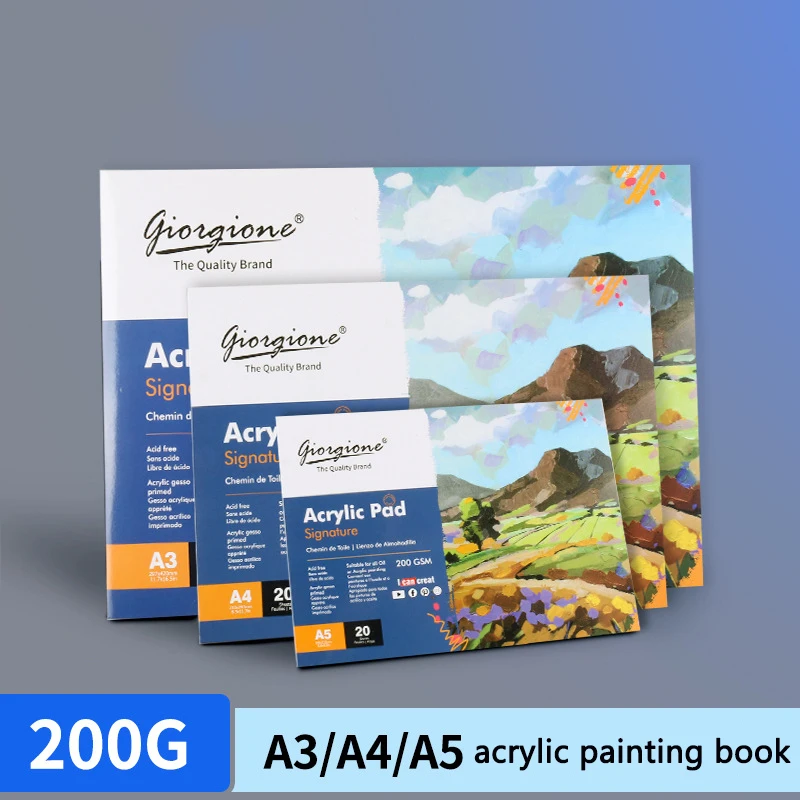 A5/a4/a3 Acrylic/oil Paper For Drawing Painting Book For School Art