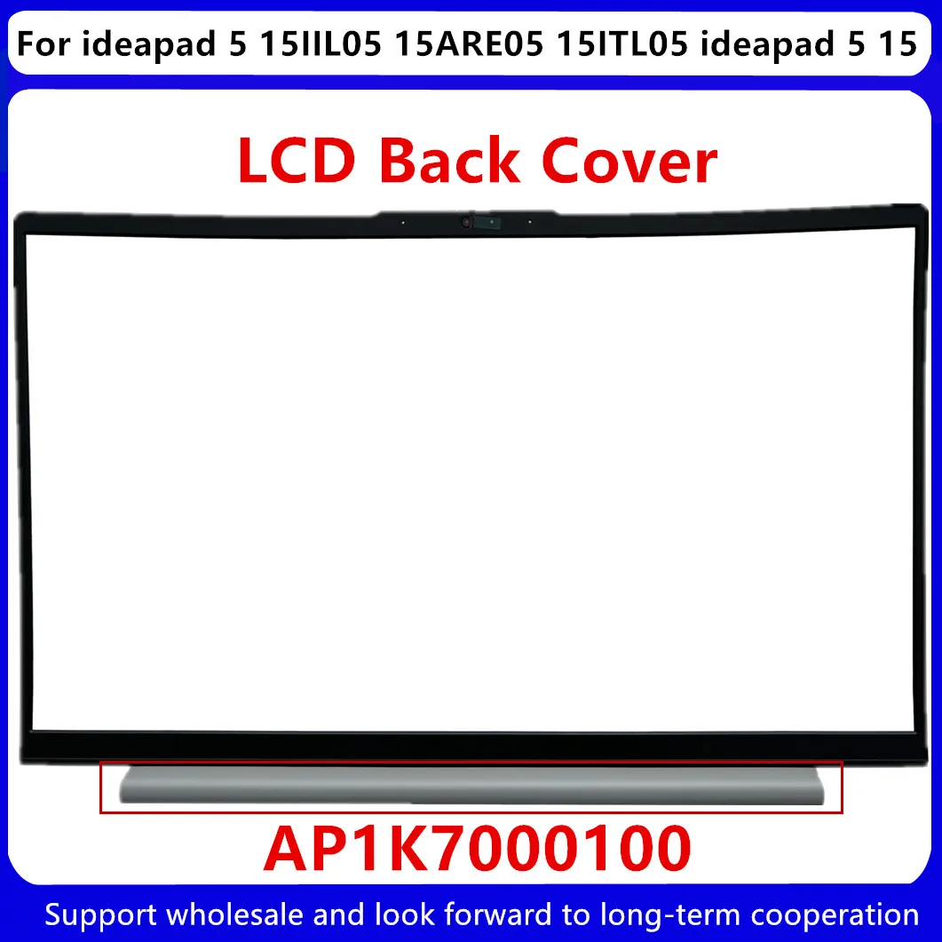 Lcd Capa Traseira 5cb0x56073 para Lenovo Ideapad 15iil05 15are05 15itl0 Ideapad 15 Moldura Dianteira Dobradiças Parafuso Am1k7000300 Novo - Imagem 4