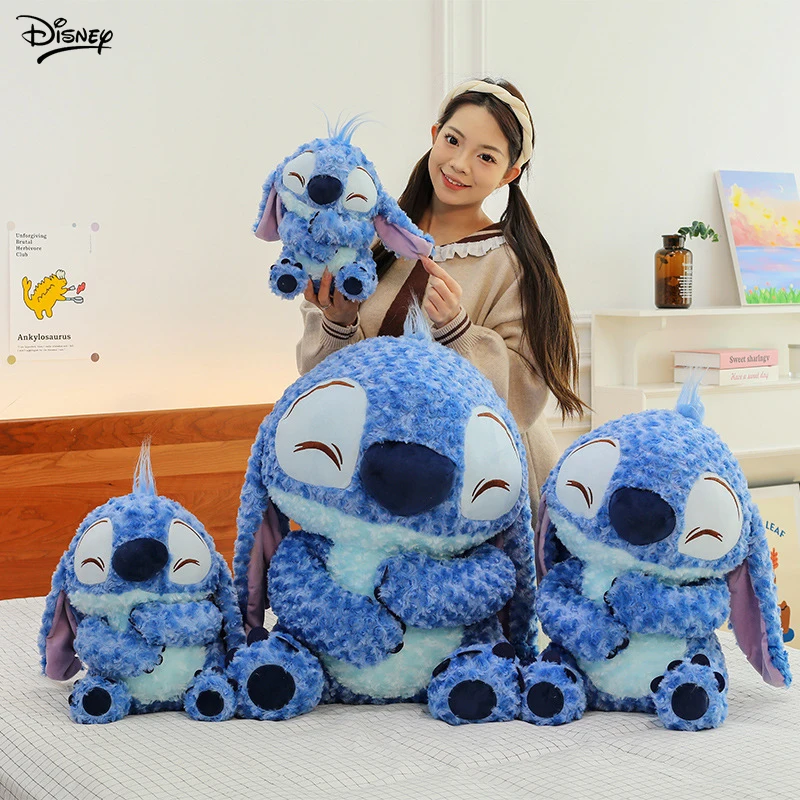 Disney New Product Curly Cartoon Stitch Soft Soft Hug Stitch Doll Interstellar Baby Plush Doll Ornament Pillow New Year Gift