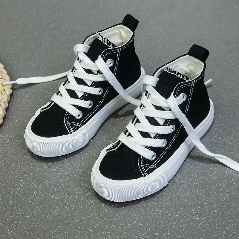 Children's Canvas Shoes - Breathable Kids Casual Lace-Up Sneakers | Unisex Footwear