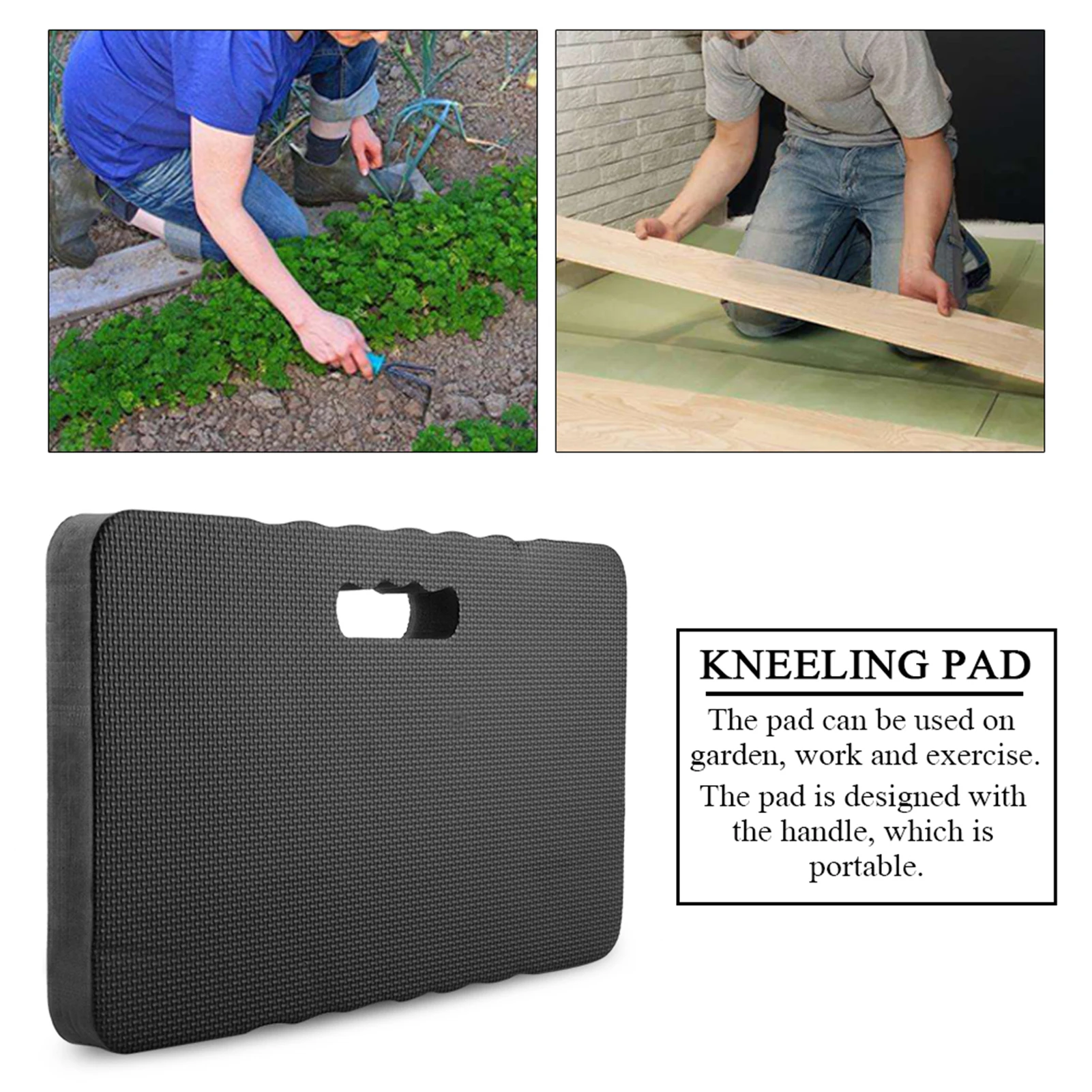 Kneeling Pad Garage Garden Kneeler Mat Kneel Cushion Knee Protection(Black)