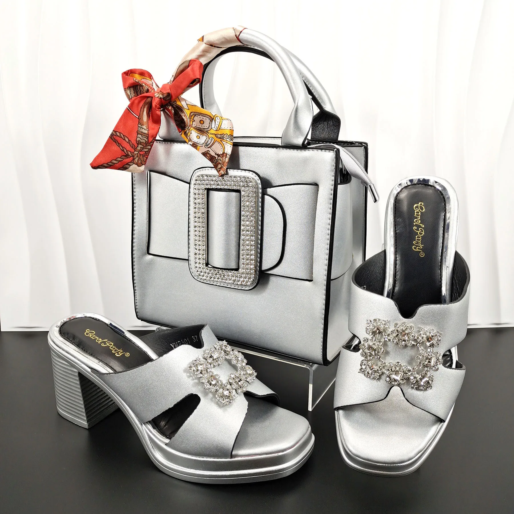 

Doershow nice African Shoes And Bag Matching Set With blue Hot Selling Women Italian Shoes And Bag Set For Party HGF1-20