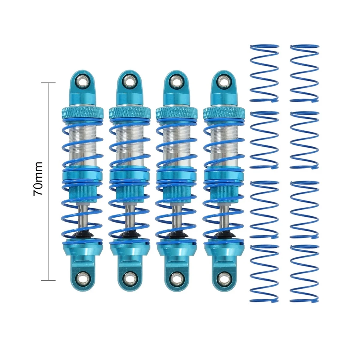 

Металлический масляный амортизатор 70 мм для радиоуправляемого гусеничного автомобиля 1/10 Axial SCX10 90046 RBX10 TRX4 TRX6