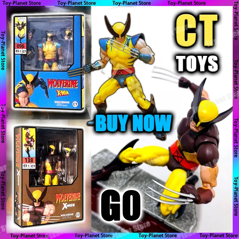 Anime Figure Toy Ct Toys Wolverine Mafex 138 Figure Brown Comic X-Men