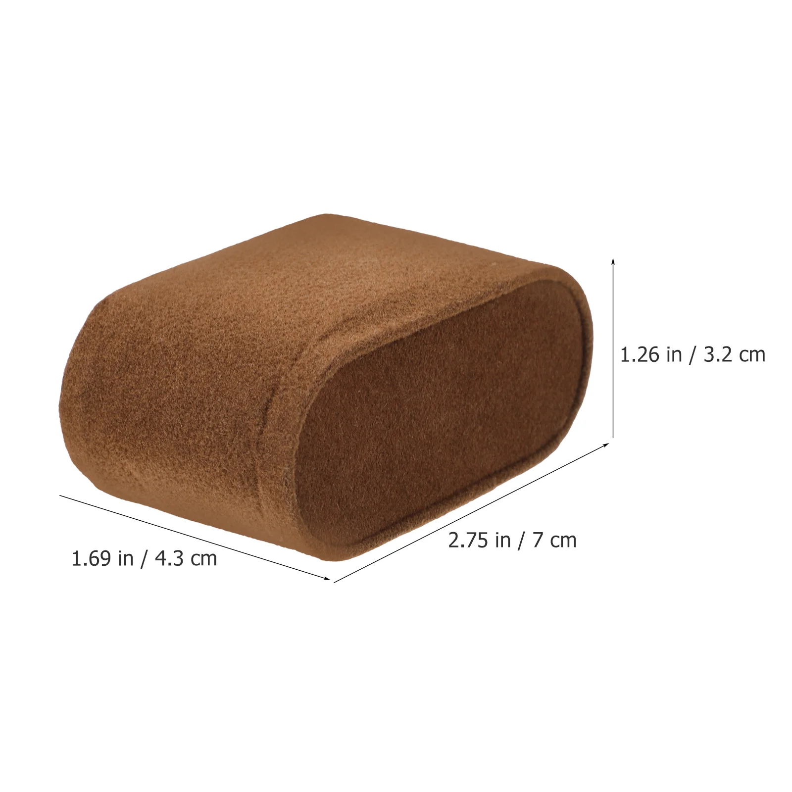 6pcs Watch Display Pillows Wrist Watch Cushions For Storage Cases Watches Accessories Velvet Brown Lightweight Practical