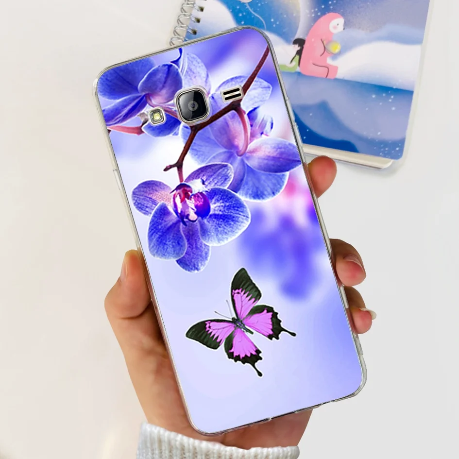 Clear Flower Design Soft TPU Silicone Phone Case