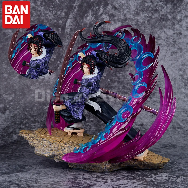 

Cartoon Demon Slayer Guild Wars Kokushibo Tsugikuni Yoriichi Figurine A Luminous Anime Action Figures Model Toy For Children