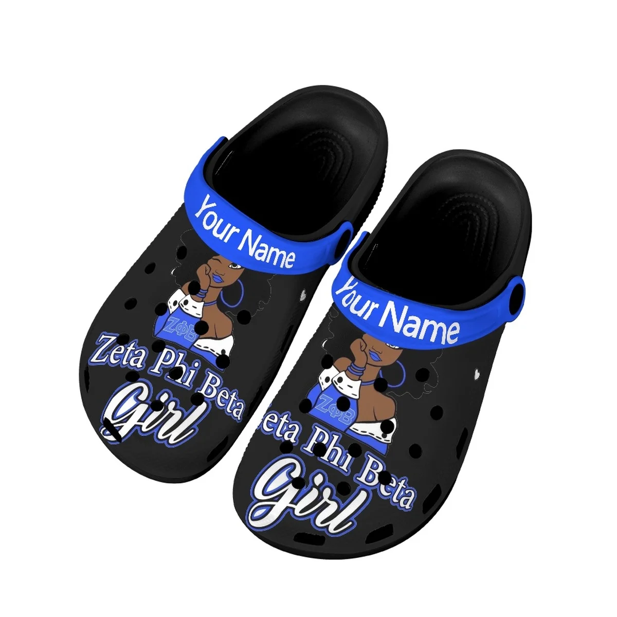 Custom Your Name Zeta Phi Beta Girls Women's Slippers Summer Casual Fashion Sandals Ladies Breathable Lightweight Home Shoes