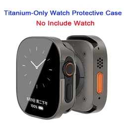Enhanced Full Coverage Waterproof Aluminum Alloy Smartwatch Case for 49mm - Ultra 1 2 3 (Titanium)
