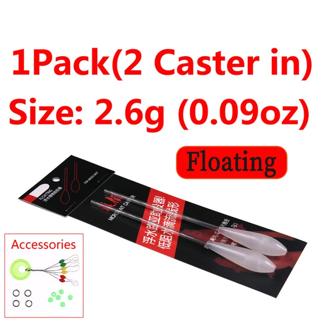 Wifreo Acrylic Bombarda Float Micro Bait Fishing Fly Casting Tool Micro Lure Casting Float for