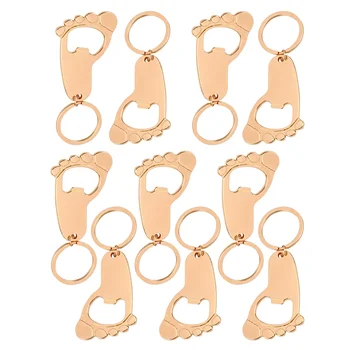 Footprint Keychain Bottle Opener Baby Shower Favors Baby Shower Souvenirs 1