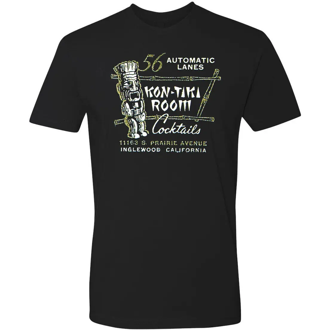 Retro Tiki Bar T Shirt Tee Rum Mug Polynesian Kon Tiki Room Inglewood Ca Lanes