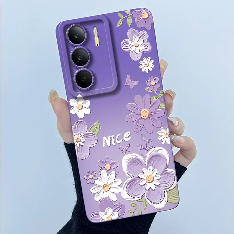 Fashion Simplicity Painting Matte Silicone Phone Case - 6.72'' Bumper Cover