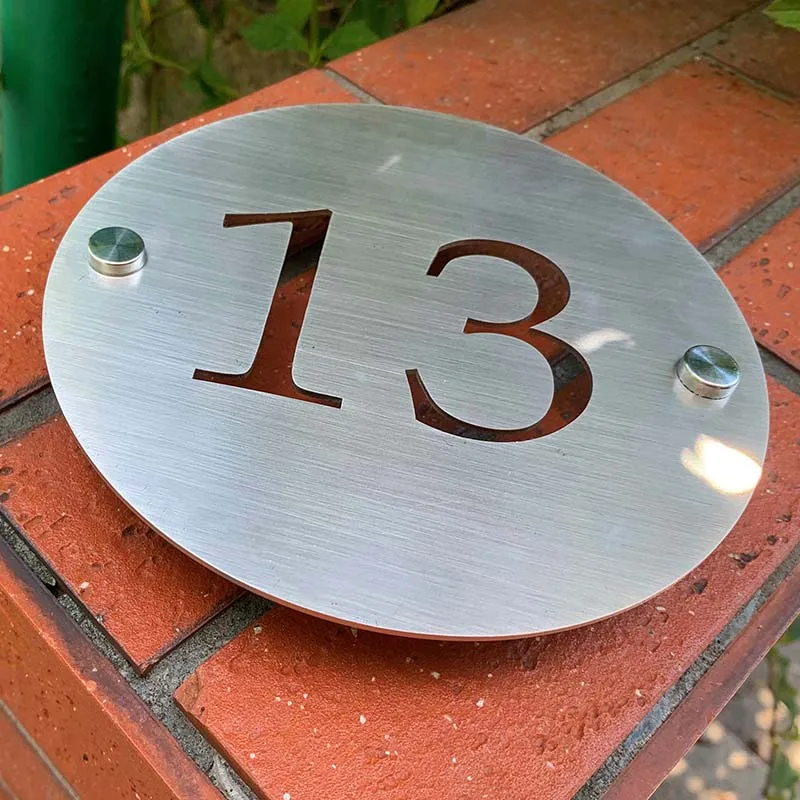Plaque de numéro de maison ronde | Plaque-numéro-maison.fr