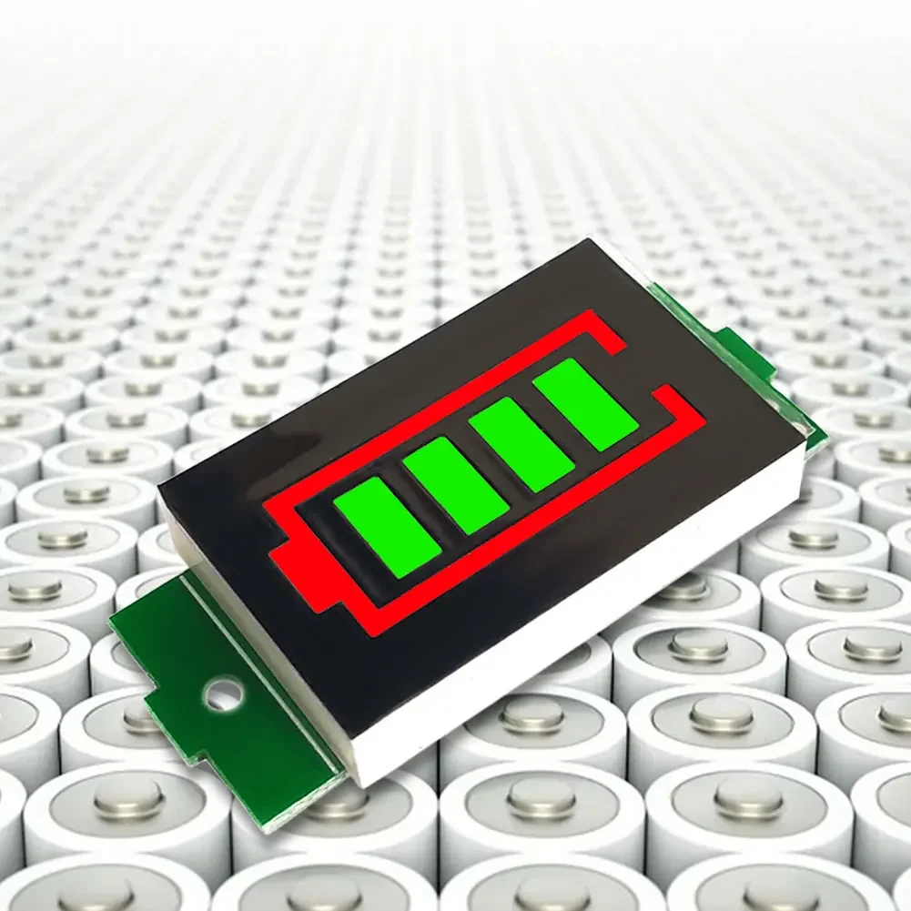 1-5PCS 1/2/3/4/6/7/8S Lithium Battery Capacity Indicator Module 4 Sections Electric Vehicle Battery Power Tester 3-34V 5mA