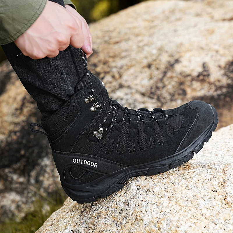 أحذية جبلية في الهواء الطلق للرجال ، أحذية المشي ل...