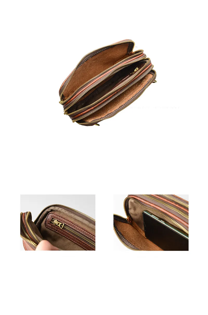 PNDME luxury genuine leather men's clutch bag fashion organizer designer high-quality real cowhide multi-layer phone wallet