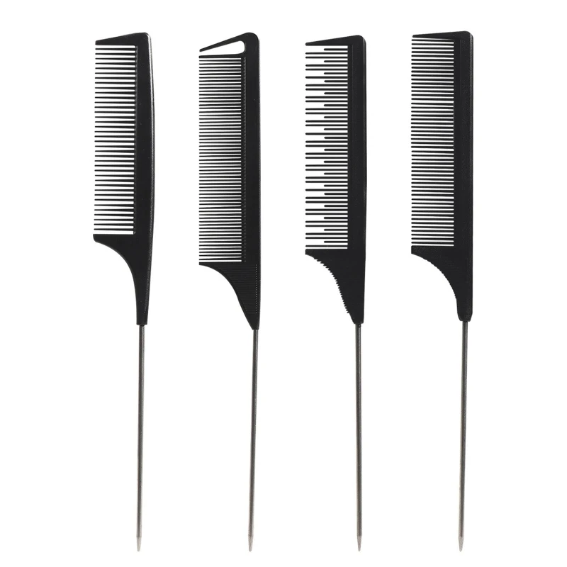 Professional  Tail Combs Pintail Barber Styling Comb for Women Anti Static Heat Resistant Hairdressing Tool Use New Dropship