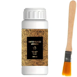 Golden Foil Adhesive Kit - Water - Based Metallic Glue with Brush (100ml VARNISH)