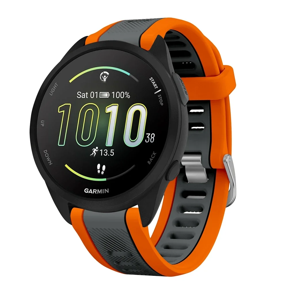 20 mm Schnellverschluss-Silikonarmband für Garmin Forerunner 165 Musikband für Garmin Vivoactive 3 5 Venu SQ 2 Armband-Uhrenarmbänder – Detail 20