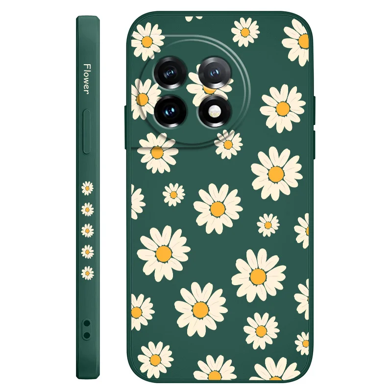 Corrugated Daisy Liquid Silicone Phone Case